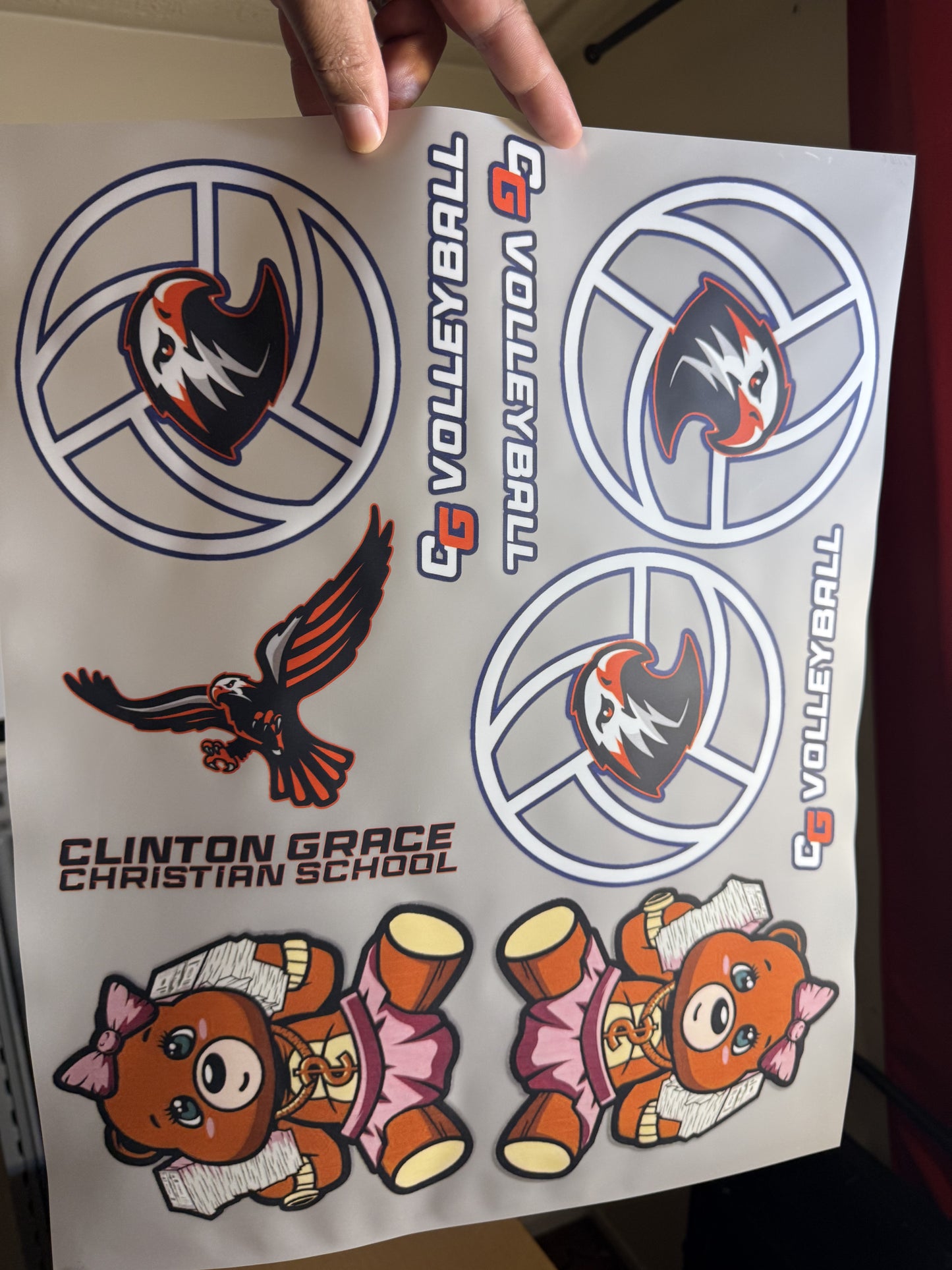 Custom DTF 16x20 transfers